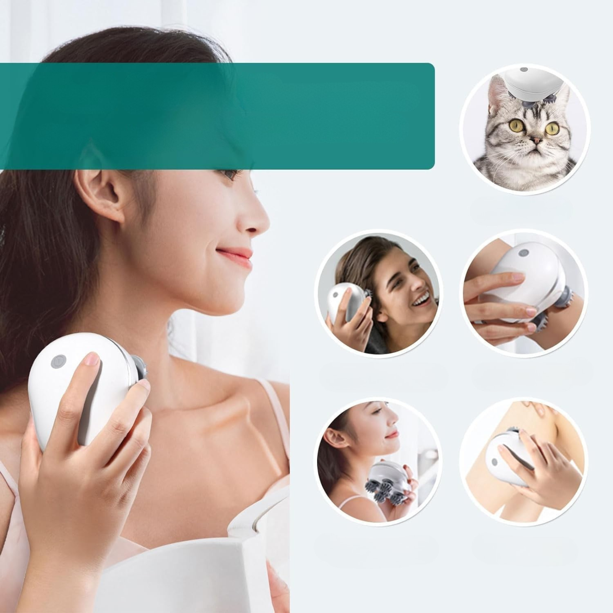 Masseur électrique du cuir chevelu