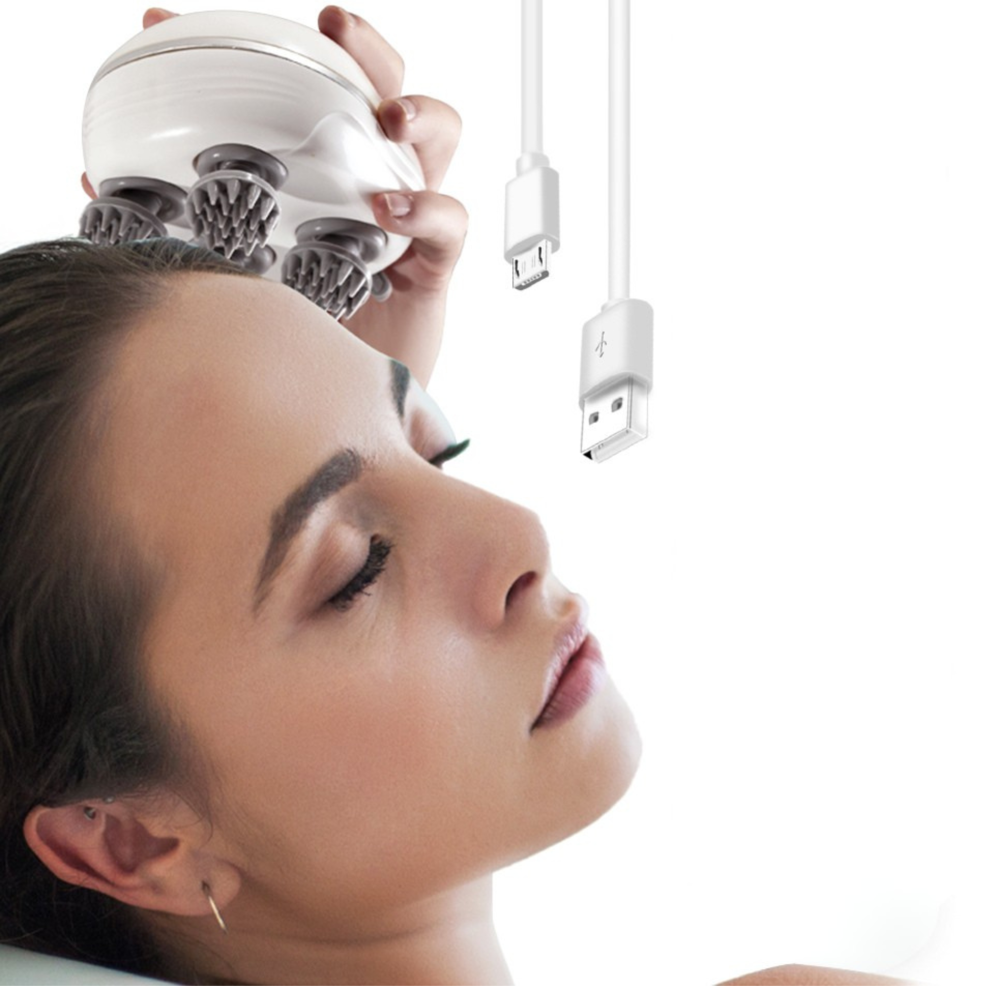 Masseur électrique du cuir chevelu