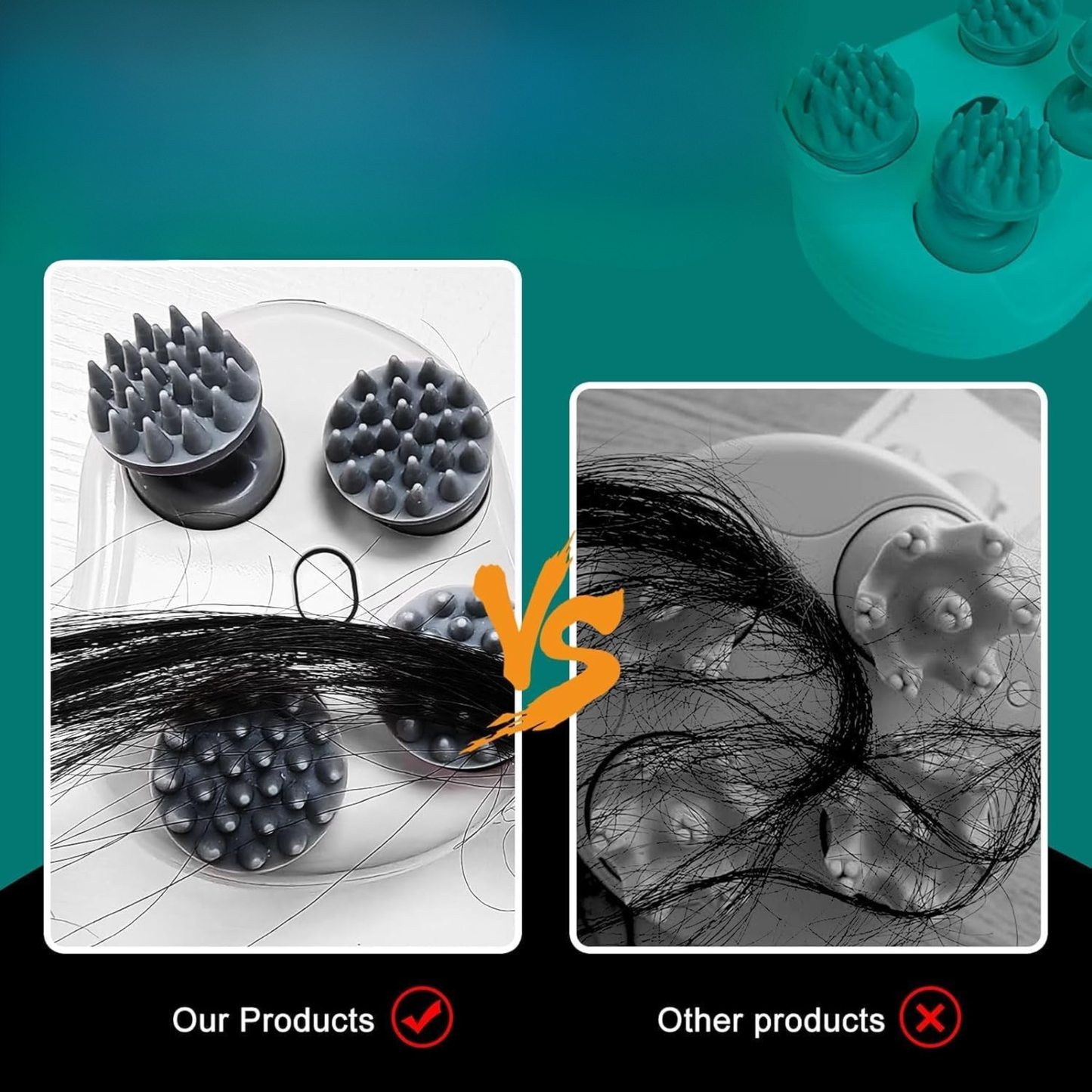 Masseur électrique du cuir chevelu